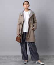 FKVAD42380 MK MICHEL KLEIN(MK ミッシェルクラン) ダウンライナー付きマルチwayモッズコート/撥水加工 ライトグレー