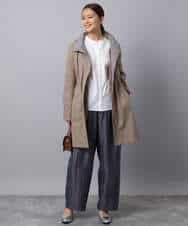 FKVAD42380 MK MICHEL KLEIN(MK ミッシェルクラン) ダウンライナー付きマルチwayモッズコート/撥水加工 ライトグレー