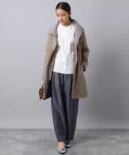 FKVAD42380 MK MICHEL KLEIN(MK ミッシェルクラン) ダウンライナー付きマルチwayモッズコート/撥水加工 ライトグレー