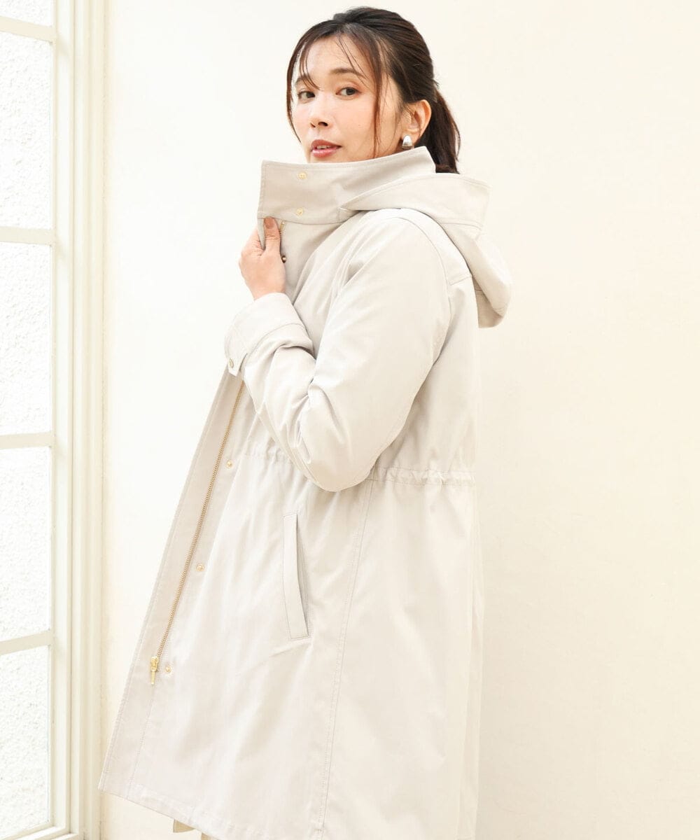 FKVAG42380 MK MICHEL KLEIN [撥水/リサイクルダウン]ダウンライナー付きフーデットコート