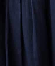 FMBGE10360 MICHEL KLEIN(ミッシェルクラン) [セットアップ対応]ライトワッフルリボンスキッパーブラウス ネイビー