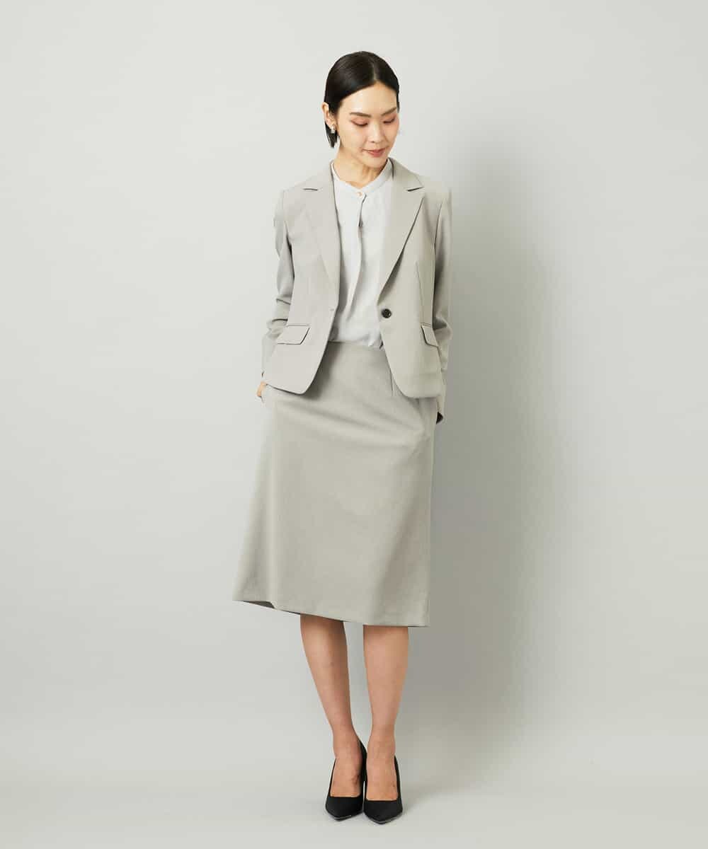FMDAD36380 MICHEL KLEIN(ミッシェルクラン) [セットアップ対応]テーラードジャケット グレー