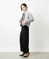 FMDDD02430 MICHEL KLEIN(ミッシェルクラン) [セットアップ対応]ファンシーツイードノーカラージャケット グレー