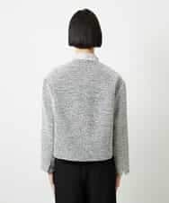 FMDDD02430 MICHEL KLEIN(ミッシェルクラン) [セットアップ対応]ファンシーツイードノーカラージャケット グレー