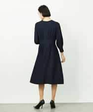 FMEDD08400 MICHEL KLEIN(ミッシェルクラン) [オケージョン/セレモニー]ドレープワンピース ネイビー