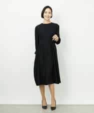 FMEDD08400 MICHEL KLEIN(ミッシェルクラン) [オケージョン/セレモニー]ドレープワンピース ネイビー