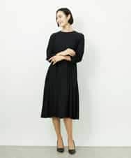 FMEDD08400 MICHEL KLEIN(ミッシェルクラン) [オケージョン/セレモニー]ドレープワンピース ネイビー