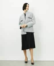 FMEDD08400 MICHEL KLEIN(ミッシェルクラン) [オケージョン/セレモニー]ドレープワンピース ネイビー