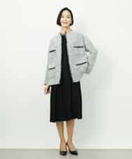 FMEDD08400 MICHEL KLEIN(ミッシェルクラン) [オケージョン/セレモニー]ドレープワンピース ネイビー