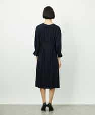 FMEDD08400 MICHEL KLEIN(ミッシェルクラン) [オケージョン/セレモニー]ドレープワンピース ネイビー
