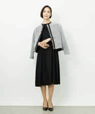 FMEDD08400 MICHEL KLEIN(ミッシェルクラン) [オケージョン/セレモニー]ドレープワンピース ブラック