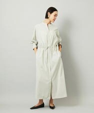 FMEJA32390 MICHEL KLEIN(ミッシェルクラン) オーバーサイズストライプシャツワンピース グレー