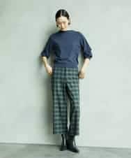 FMFAD15190 MICHEL KLEIN(ミッシェルクラン) ホールガーメント(R)ボトルネックニット ネイビー