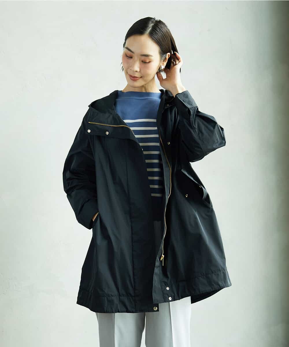 FMFAD15190 MICHEL KLEIN(ミッシェルクラン) ホールガーメント(R)ボトルネックニット ネイビー