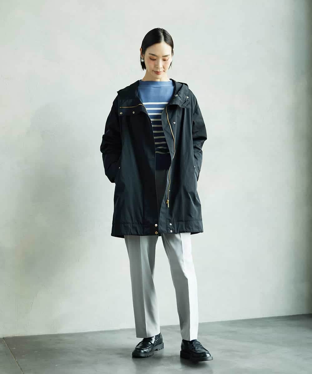 FMFAD15190 MICHEL KLEIN(ミッシェルクラン) ホールガーメント(R)ボトルネックニット ネイビー