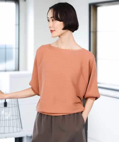 FMFAG17190 MICHEL KLEIN [定番人気]ホールガーメント(R)ドルマンスリーブニット(7分袖)