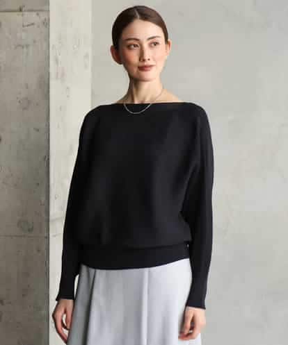 FMFAH17190 MICHEL KLEIN [定番人気]ホールガーメント(R)ドルマンスリーブニット(長袖)