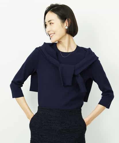 FMFDD01190 MICHEL KLEIN [アンサンブル対応]コンパクトニットプルオーバー