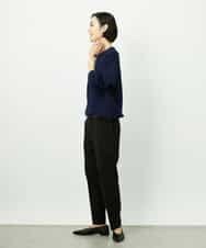 FMFDD02210 MICHEL KLEIN(ミッシェルクラン) ドロストラグランニットプルオーバー ネイビー