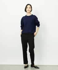 FMFDD02210 MICHEL KLEIN(ミッシェルクラン) ドロストラグランニットプルオーバー ネイビー
