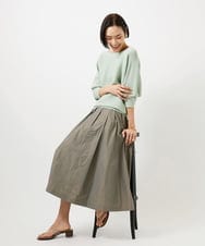 FMFDD17190 MICHEL KLEIN(ミッシェルクラン) ［定番人気］ホールガーメント(R)ドルマンスリーブニット アイボリー