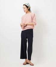 FMFDD17190 MICHEL KLEIN(ミッシェルクラン) ［定番人気］ホールガーメント(R)ドルマンスリーブニット アイボリー