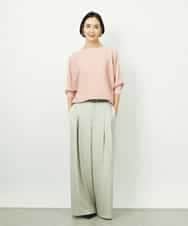 FMFDD17190 MICHEL KLEIN(ミッシェルクラン) ［定番人気］ホールガーメント(R)ドルマンスリーブニット アイボリー