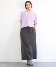 FMFDD17190 MICHEL KLEIN(ミッシェルクラン) ［定番人気］ホールガーメント(R)ドルマンスリーブニット ベージュ