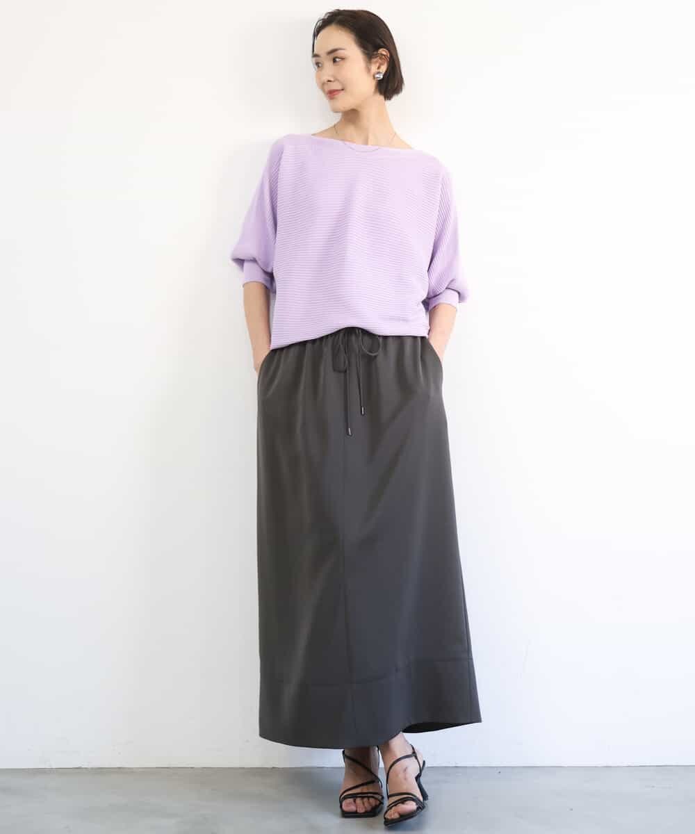 FMFDD17190 MICHEL KLEIN(ミッシェルクラン) ［定番人気］ホールガーメント(R)ドルマンスリーブニット ベージュ