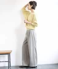 FMFDD17190 MICHEL KLEIN(ミッシェルクラン) ［定番人気］ホールガーメント(R)ドルマンスリーブニット ベージュ