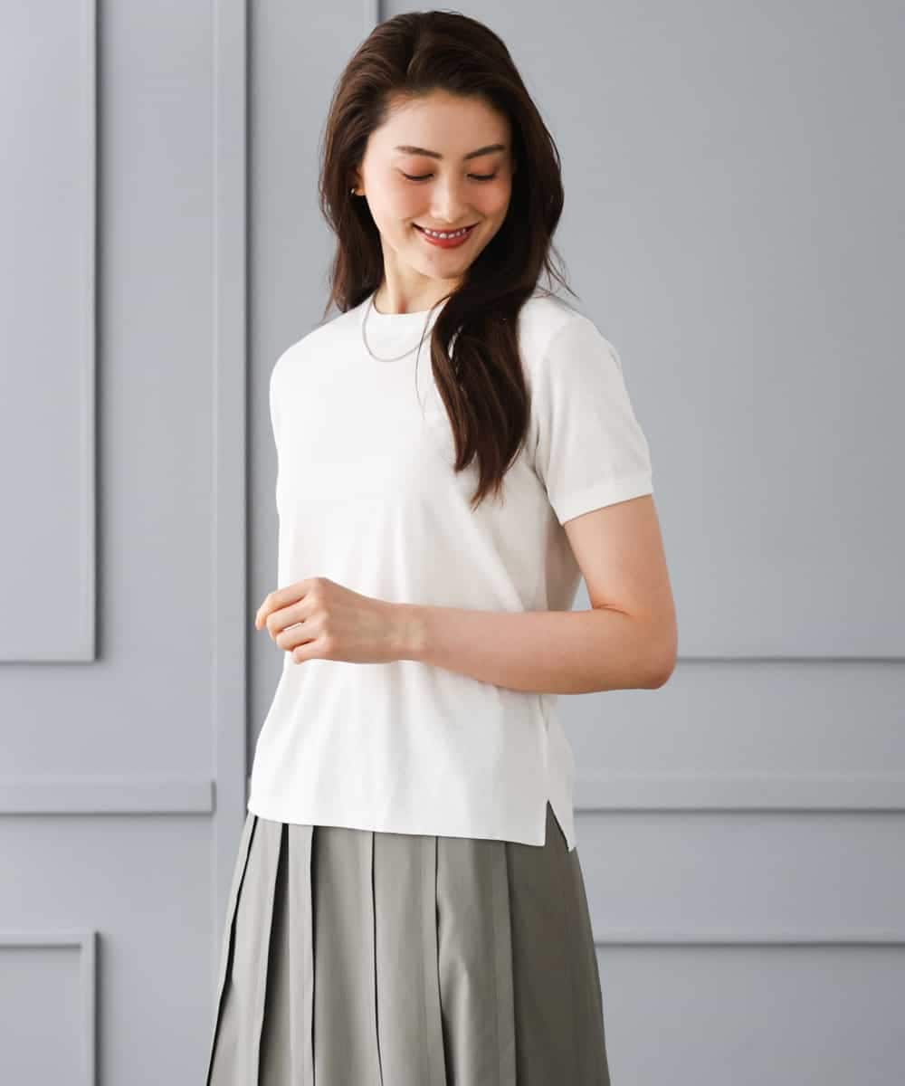 FMFGD24180 MICHEL KLEIN(ミッシェルクラン) [アンサンブル対応]シアープルオーバー ブルー