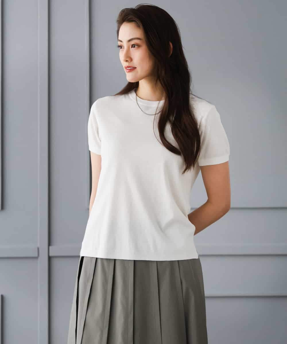 FMFGD24180 MICHEL KLEIN(ミッシェルクラン) [アンサンブル対応]シアープルオーバー ブルー