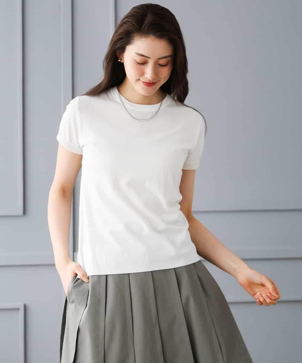 FMFGD24180 MICHEL KLEIN(ミッシェルクラン) [アンサンブル対応]シアープルオーバー ブルー