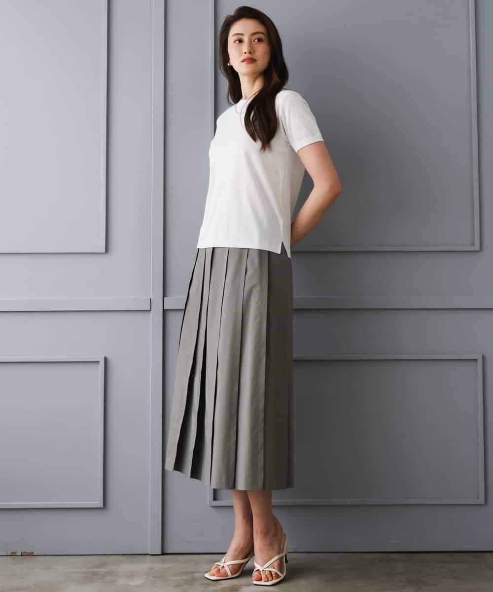 FMFGD24180 MICHEL KLEIN(ミッシェルクラン) [アンサンブル対応]シアープルオーバー ブルー
