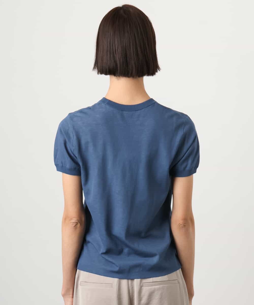FMFGD24180 MICHEL KLEIN(ミッシェルクラン) [アンサンブル対応]シアープルオーバー ブルー