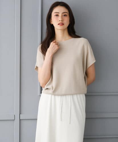 FMFGD26170  ホールガーメント(R)フレンチスリーブニット