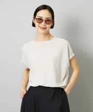 FMFHD26170 MICHEL KLEIN(ミッシェルクラン) ホールガーメント(R)フレンチスリーブニット イエロー