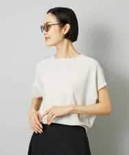 FMFHD26170 MICHEL KLEIN(ミッシェルクラン) ホールガーメント(R)フレンチスリーブニット イエロー