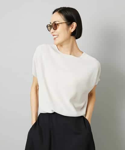 FMFHD26170 MICHEL KLEIN ホールガーメント(R)フレンチスリーブニット