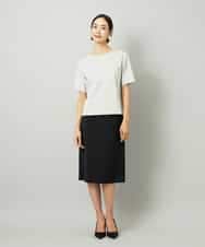 FMHAD35190 MICHEL KLEIN(ミッシェルクラン) [セットアップ対応]セミフレアスカート グレー