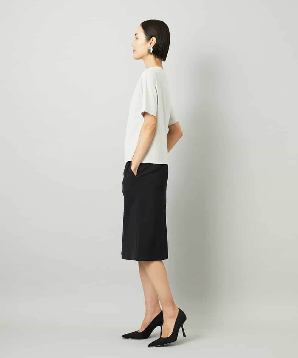 FMHAD35190 MICHEL KLEIN(ミッシェルクラン) [セットアップ対応]セミフレアスカート グレー