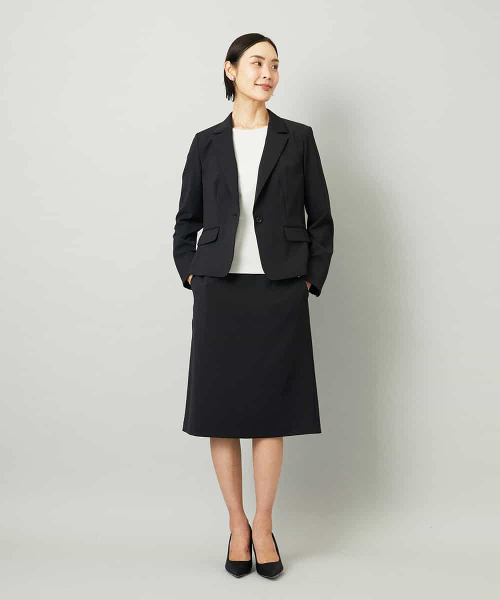 FMHAD35190 MICHEL KLEIN(ミッシェルクラン) [セットアップ対応]セミフレアスカート グレー