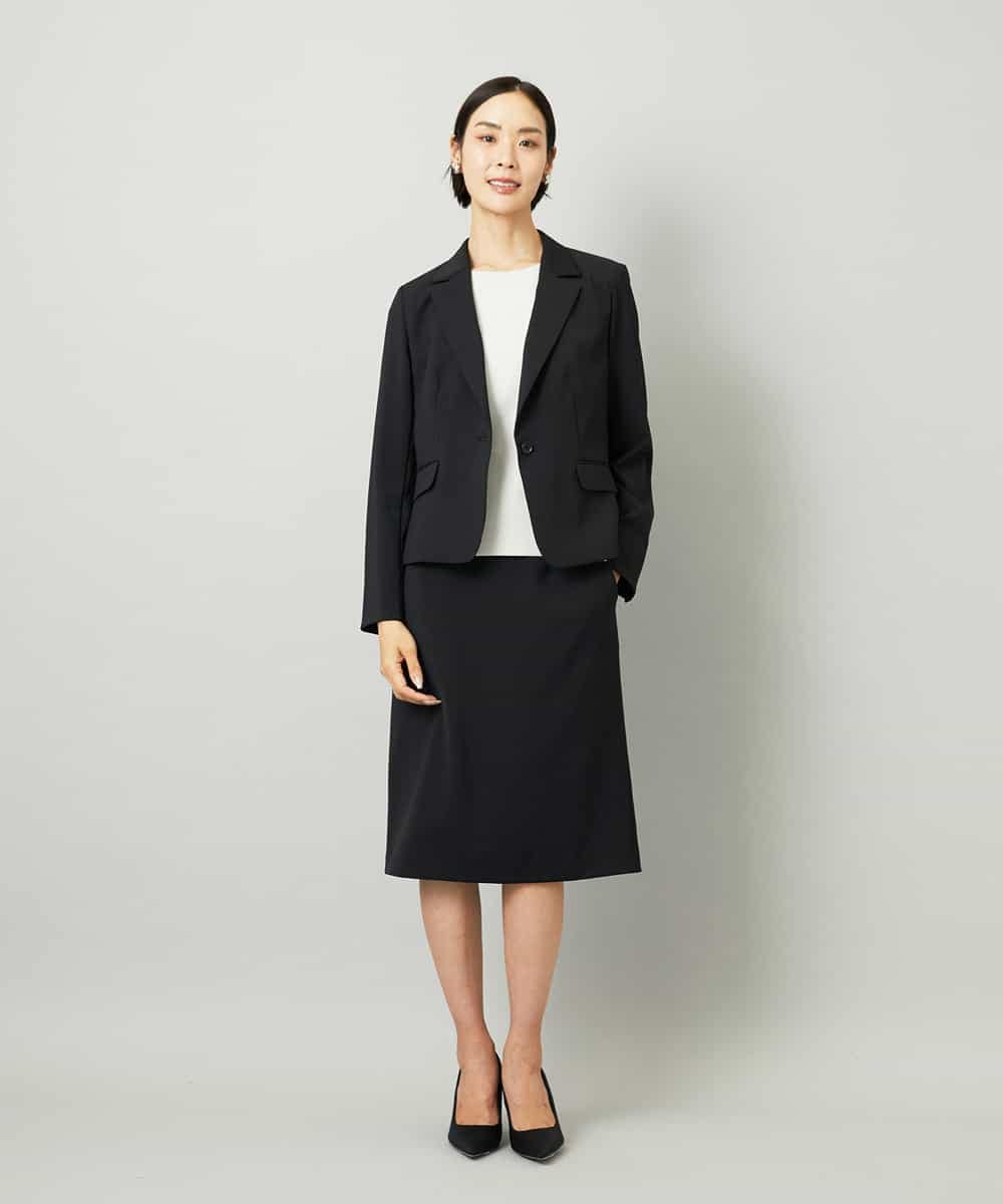FMHAD35190 MICHEL KLEIN(ミッシェルクラン) [セットアップ対応]セミフレアスカート グレー