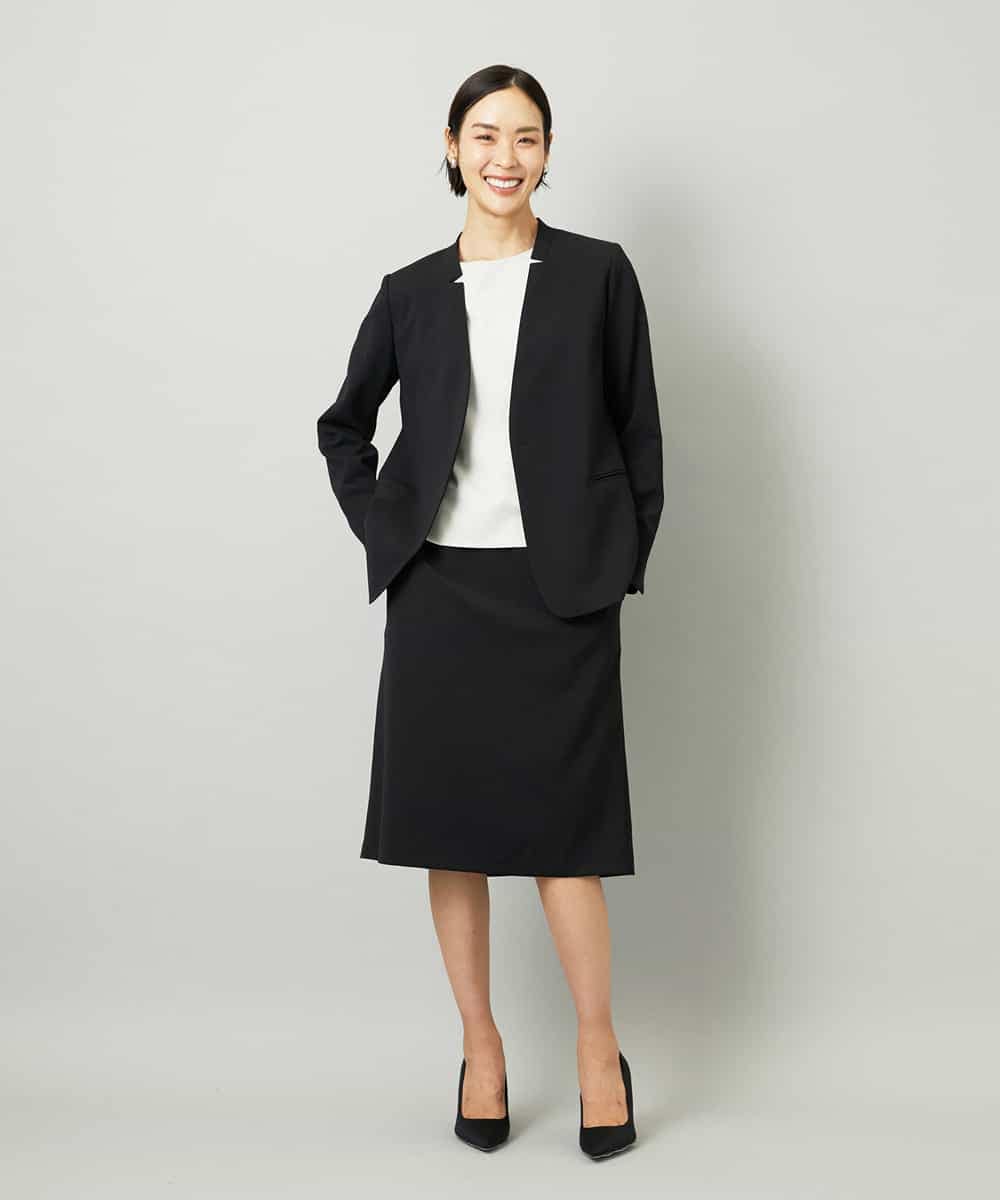 FMHAD35190 MICHEL KLEIN(ミッシェルクラン) [セットアップ対応]セミフレアスカート グレー