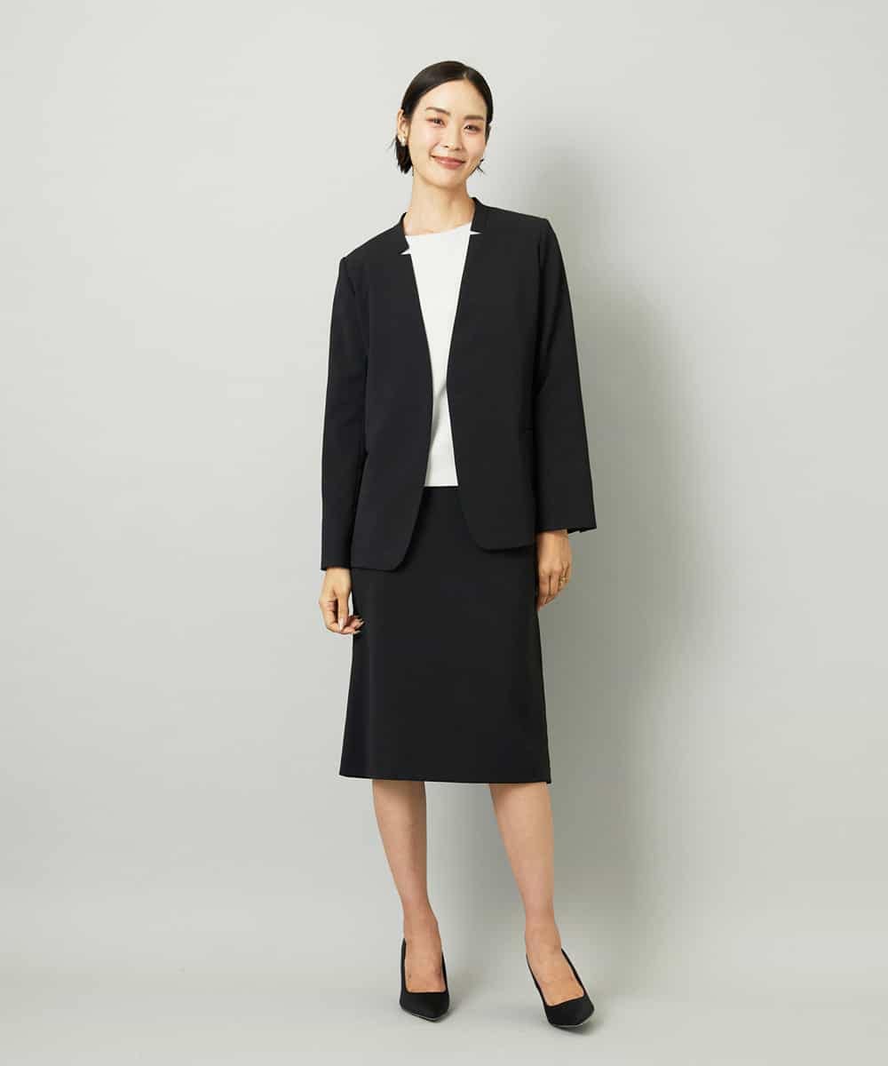 FMHAD35190 MICHEL KLEIN(ミッシェルクラン) [セットアップ対応]セミフレアスカート グレー
