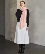 FMHAG41240 MICHEL KLEIN(ミッシェルクラン) ラップAラインスカート ライトグレー