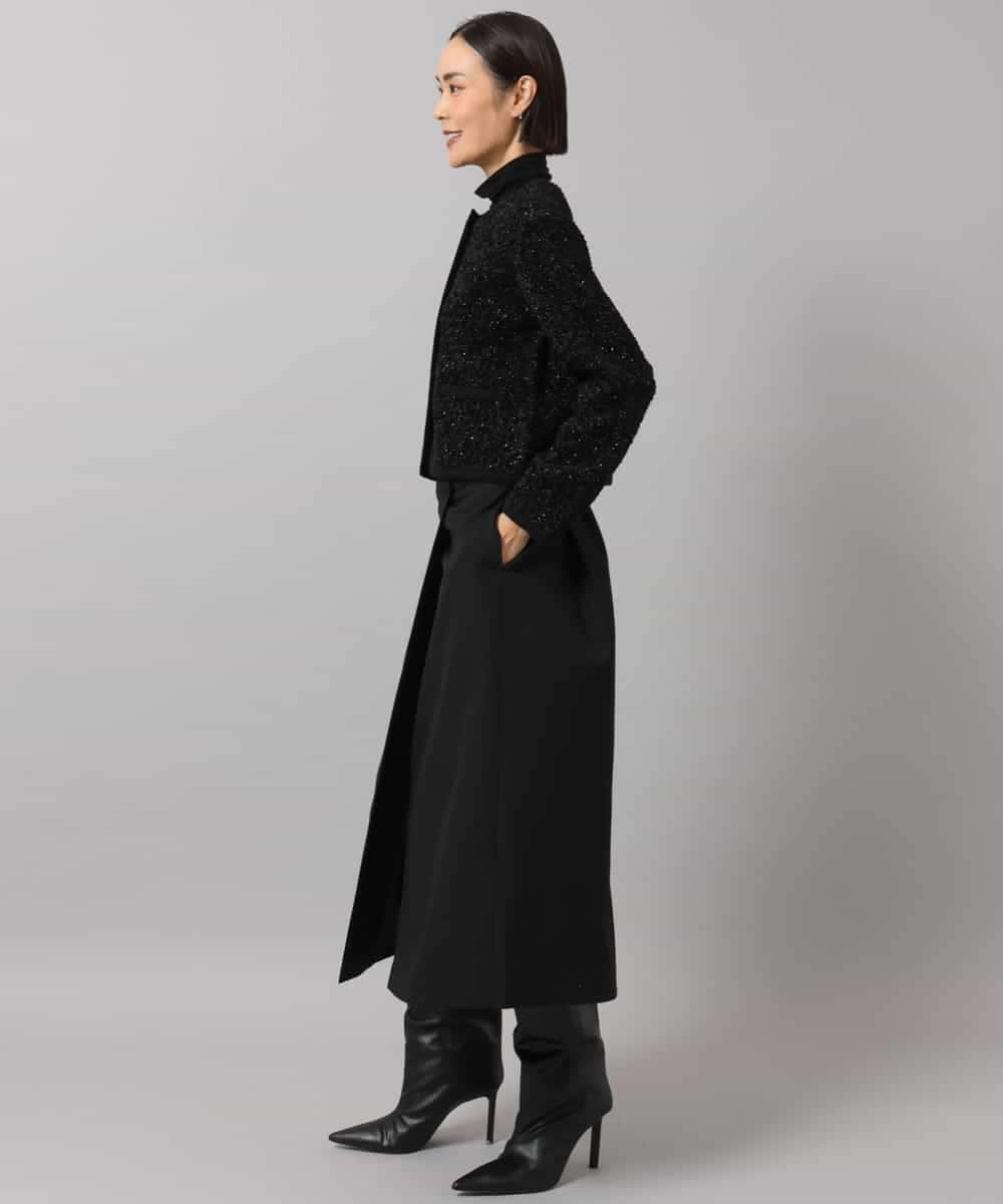 FMHAG41240 MICHEL KLEIN(ミッシェルクラン) ラップAラインスカート ライトグレー