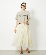 FMHAV48190 MICHEL KLEIN(ミッシェルクラン) ソフトチュールスカート アイボリー(80)