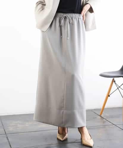 FMHGD03240  [リラックスボトム]ダルサテン Iラインスカート