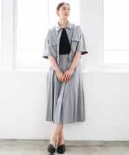 FMHGD12330 MICHEL KLEIN(ミッシェルクラン) [セットアップ対応]プリーツスカート カーキ